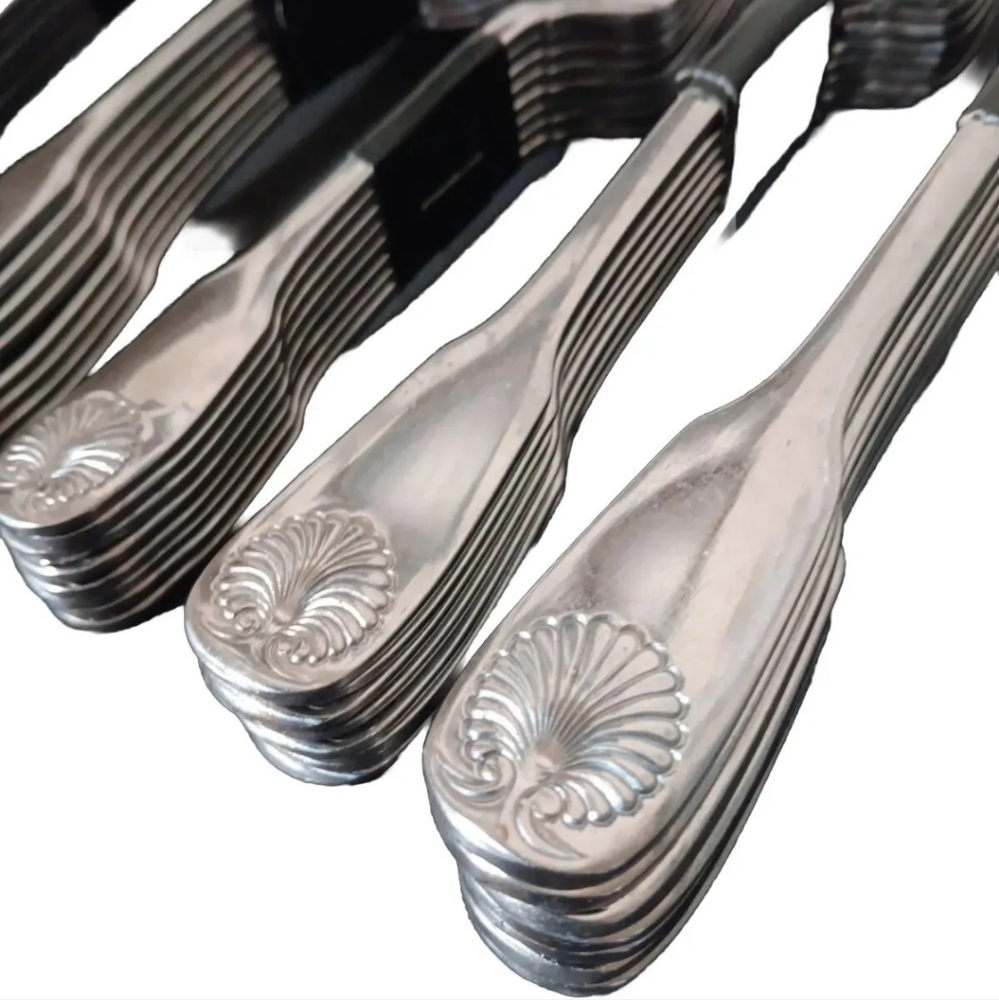 Seashell Flatware Set 65 Pc International Silver Co Fiddle Shape Stainless